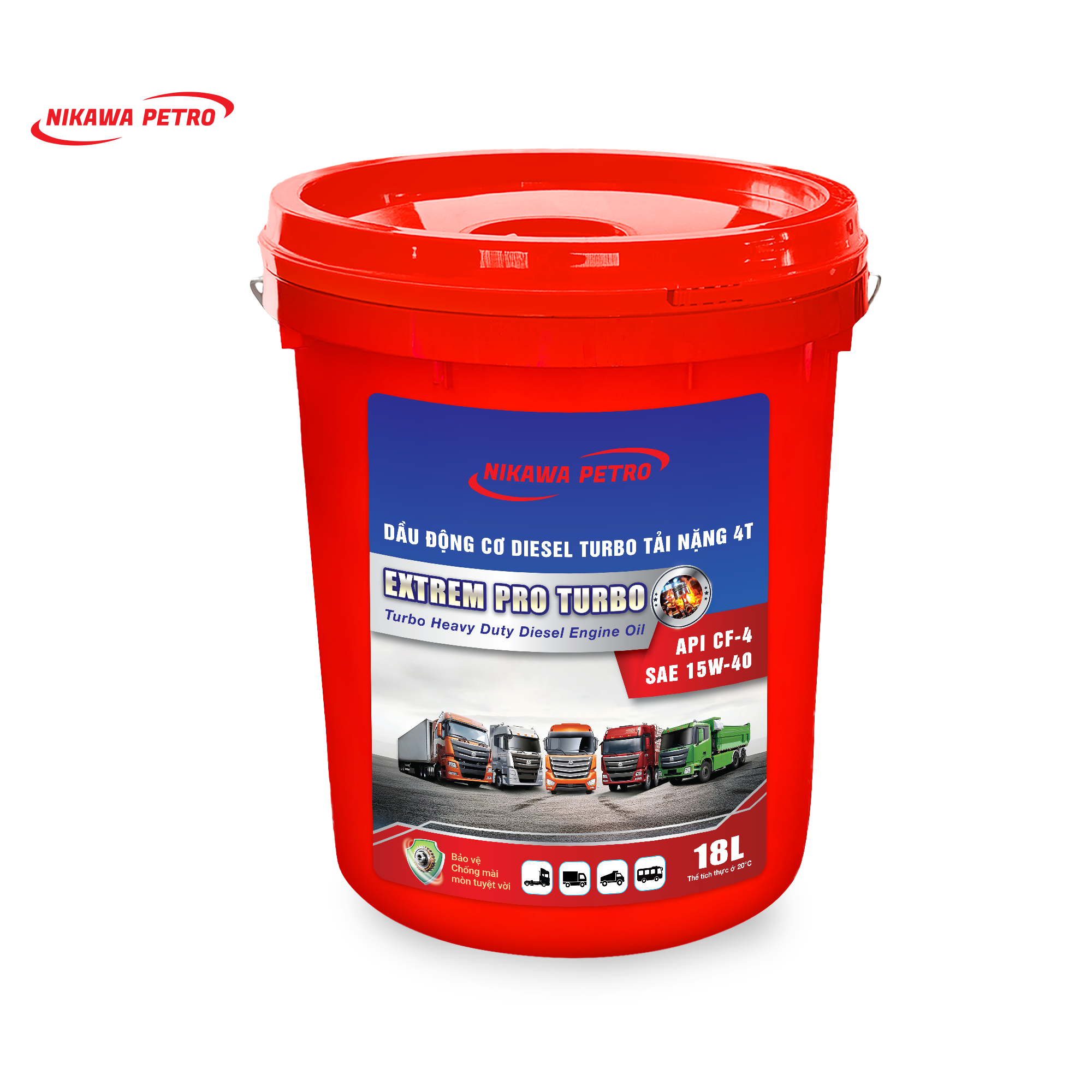 DẦU ĐỘNG CƠ DIESEL - EXTREM GOLD TURBO API CF-4 / SAE 15W-40